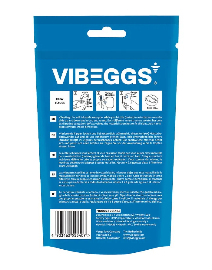 Female Sex Toys | VIBEGGS VIBEGGS - Blow Misty - Vibrerende Masturbatie Sleeve èn Vinger Vibrator - Wit