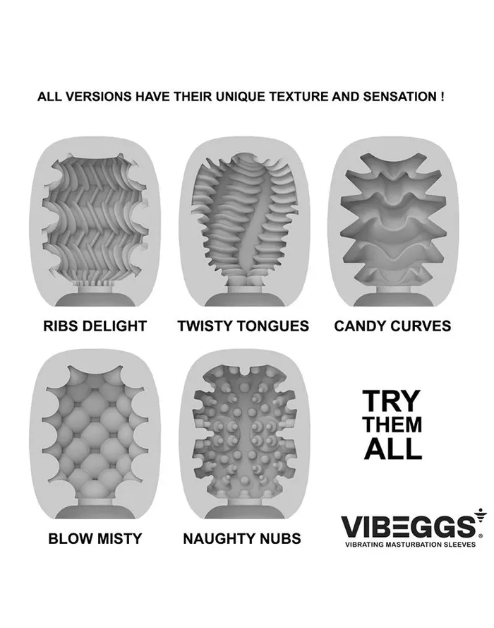 Female Sex Toys | VIBEGGS VIBEGGS - Blow Misty - Vibrerende Masturbatie Sleeve èn Vinger Vibrator - Wit