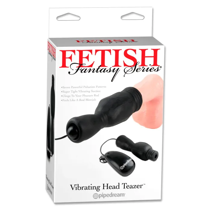 Couples | Fetish Fantasy Series Vibrating Head Teazer - Black - Pipedream Couples | Fetish Fantasy Series Vibrating Head Teazer - Black - Pipedream
