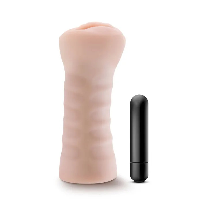 Enlust - Destini - Vibrating Stroker - Beige | Blush Male Sex Toys