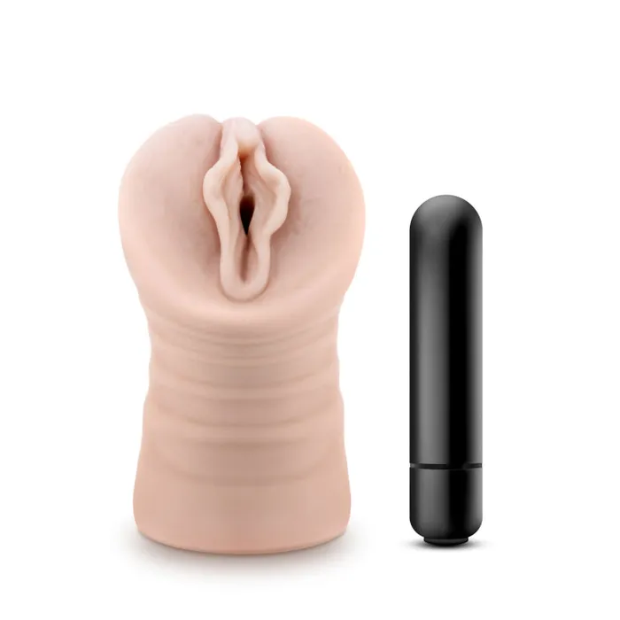 Enlust - Destini - Vibrating Stroker - Beige | Blush Male Sex Toys
