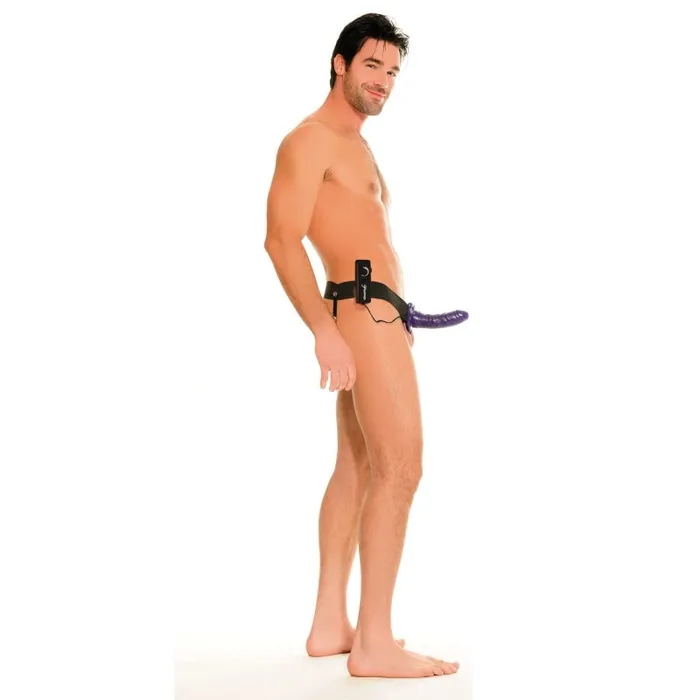 Female Sex Toys | Fetish Fantasy Series for Him or Her Vibrating Hollow Strap-on - Purple - Pipedream