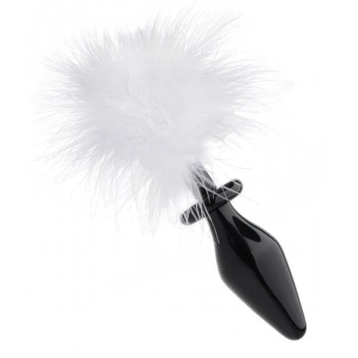 Fluffer Bunny Tail Glass Anal Plug | XR Brands Tailz Anal Fluffer Bunny Tail Glass Anal Plug | XR Brands Tailz Anal