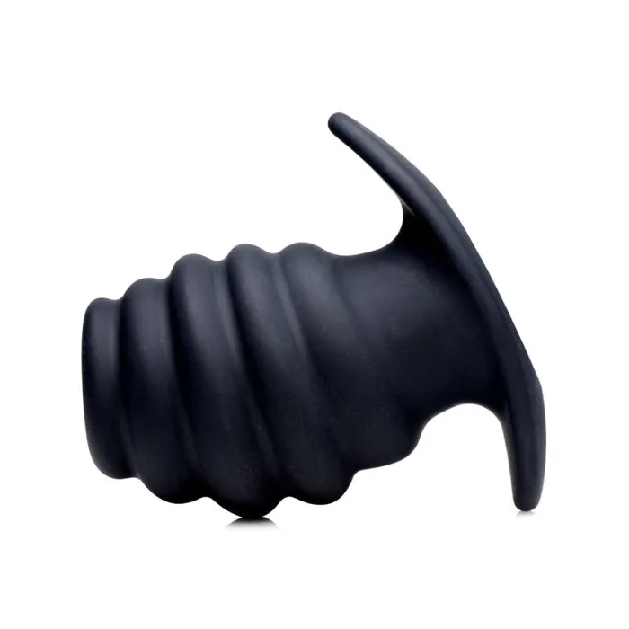 Male Sex Toys | XR Brands Master Series Hive Ass Tunnel Silicone Ribbed Hollow Anal Plug - Medium Male Sex Toys | XR Brands Master Series Hive Ass Tunnel Silicone Ribbed Hollow Anal Plug - Medium