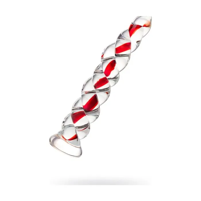 Sexus Glass Dildos | Sexus Glass Dildo Red Ribbed 18.2cm Sexus Glass Dildos | Sexus Glass Dildo Red Ribbed 18.2cm