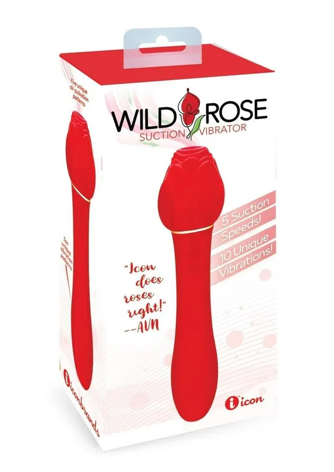 Female Sex Toys Wild Rose Wild Rose Rechargeable Silicone Suction Vibrator