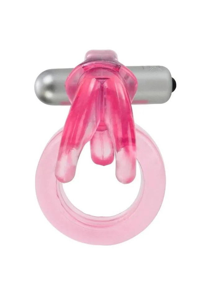 Male Sex Toys Couples Enhancers Triple Clit Flicker Cock Ring