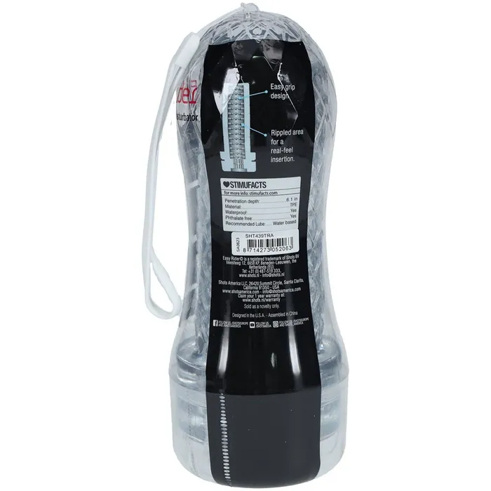 Male Sex Toys Shots Toys SHOTS Easy Rider Clear Vagina Stroker 20 cm x 163 cm Male Sex Toys Shots Toys SHOTS Easy Rider Clear Vagina Stroker 20 cm x 163 cm