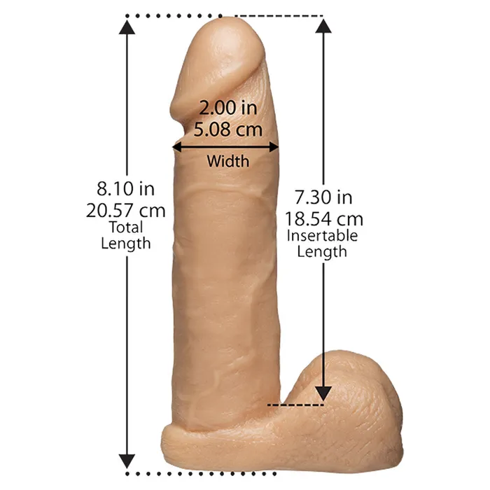 Doc Johnson Dildos VacULock 8 Inch Realistic Dildo Attachment Flesh Pink Doc Johnson Dildos VacULock 8 Inch Realistic Dildo Attachment Flesh Pink