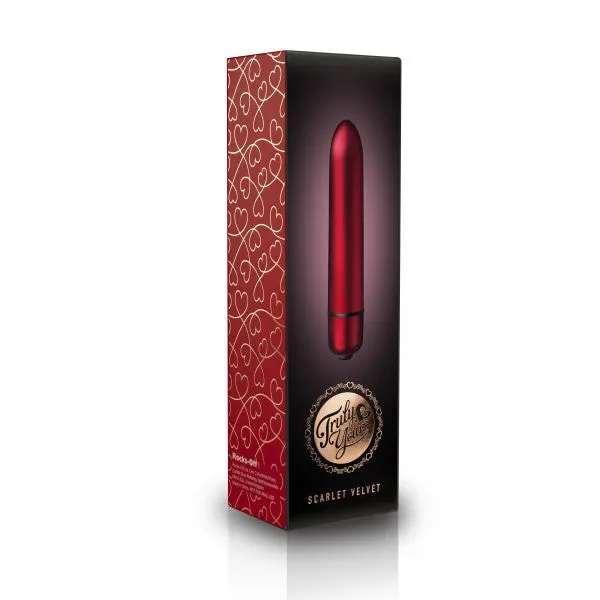 RocksOff Truly Yours RO90mm Scarlet Velvet Bullet Vibe RocksOff Vibrators RocksOff Truly Yours RO90mm Scarlet Velvet Bullet Vibe RocksOff Vibrators
