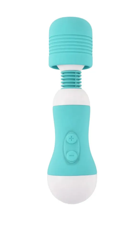 SI Novelties Vibrators Yorokobi Rechargeable Mini Wand Massager Teal