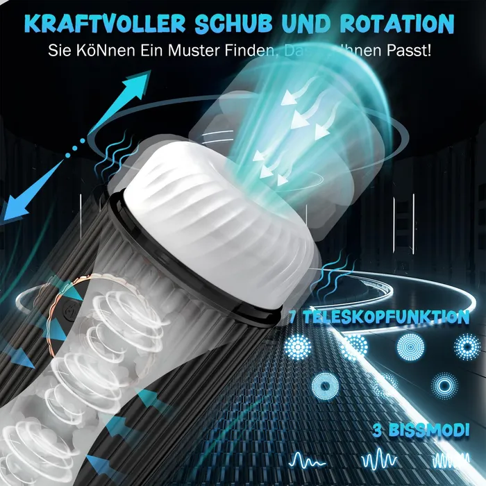 Vibrators xeoxhoneyde Masturbieren fr Mnner mit Vibration und Saugmodi