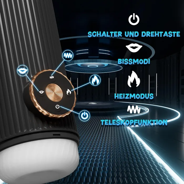 Vibrators xeoxhoneyde Masturbieren fr Mnner mit Vibration und Saugmodi
