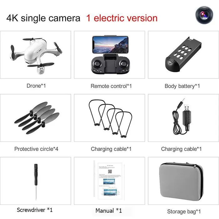 3ZToyBox Vibrators S88 Foldable Drone Pocket RC Quadcopter