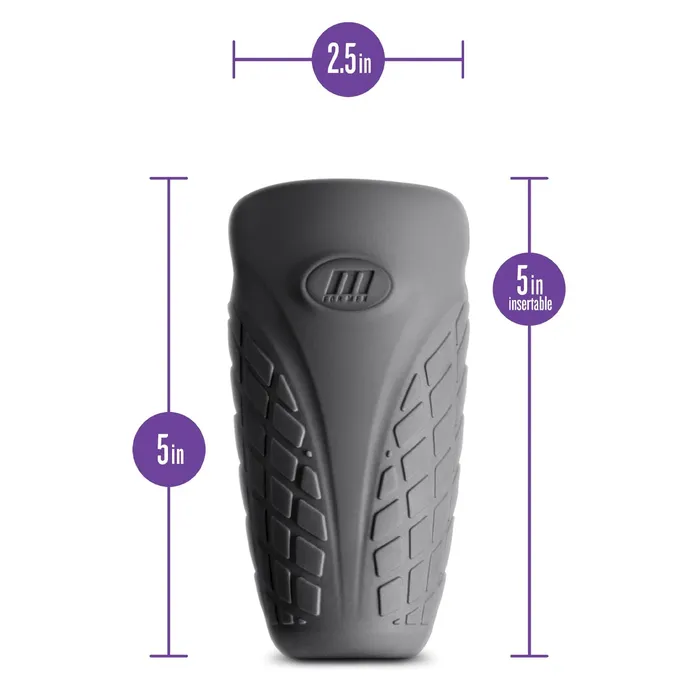Blush Novelties Male Sex Toys Blush M Elite Platinum Gript Silicone Stroker