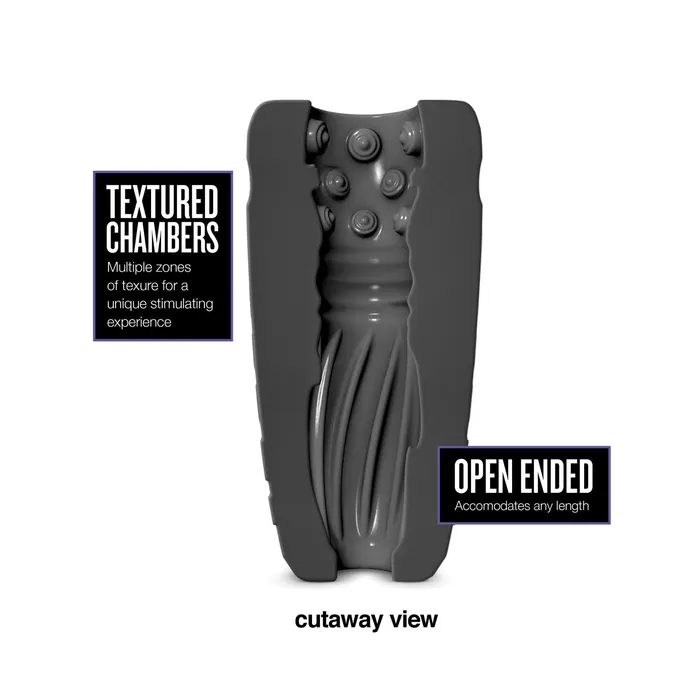 Blush Novelties Male Sex Toys Blush M Elite Platinum Gript Silicone Stroker