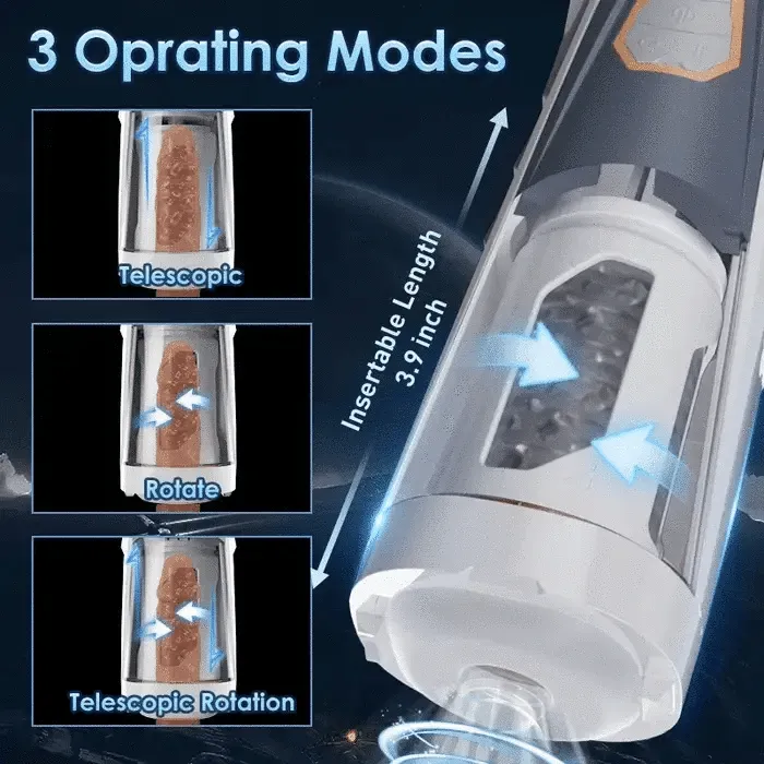 Male Sex Toys NyoKii Pre Order AVENGER 11 Modes Thrusting Rotating Auto Masturbator with Ultra Realistic Vagina