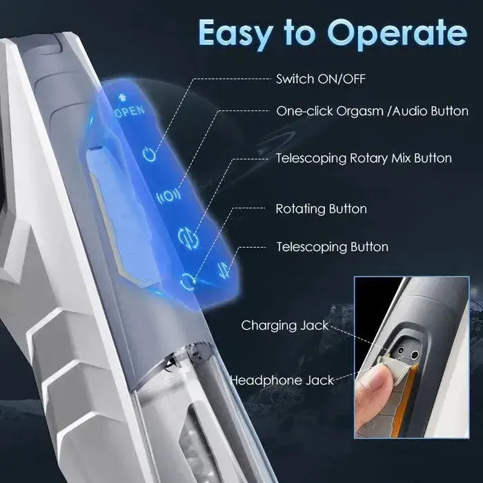 Male Sex Toys NyoKii Pre Order AVENGER 11 Modes Thrusting Rotating Auto Masturbator with Ultra Realistic Vagina