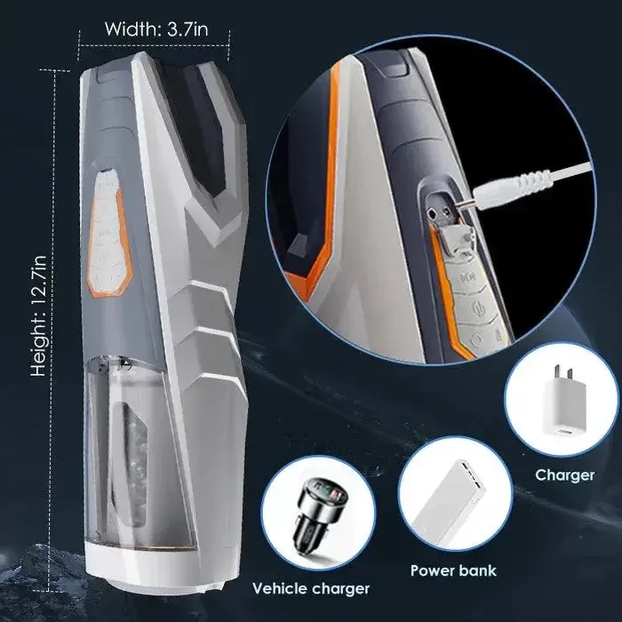 Male Sex Toys NyoKii Pre Order AVENGER 11 Modes Thrusting Rotating Auto Masturbator with Ultra Realistic Vagina