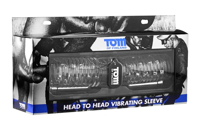Male Sex Toys XR Brands Tom of Finland Tom of Finland Head to Head Vibrating Sleeve