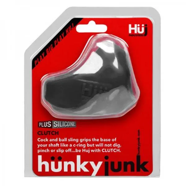 Oxballs Male Sex Toys Hunkyjunk Clutch Cock Ball Sling Tar Black