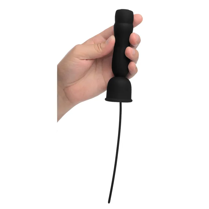 XR Brands Trinity Vibes Male Sex Toys 16x Penis Head Teaser With Urethral Sound Black