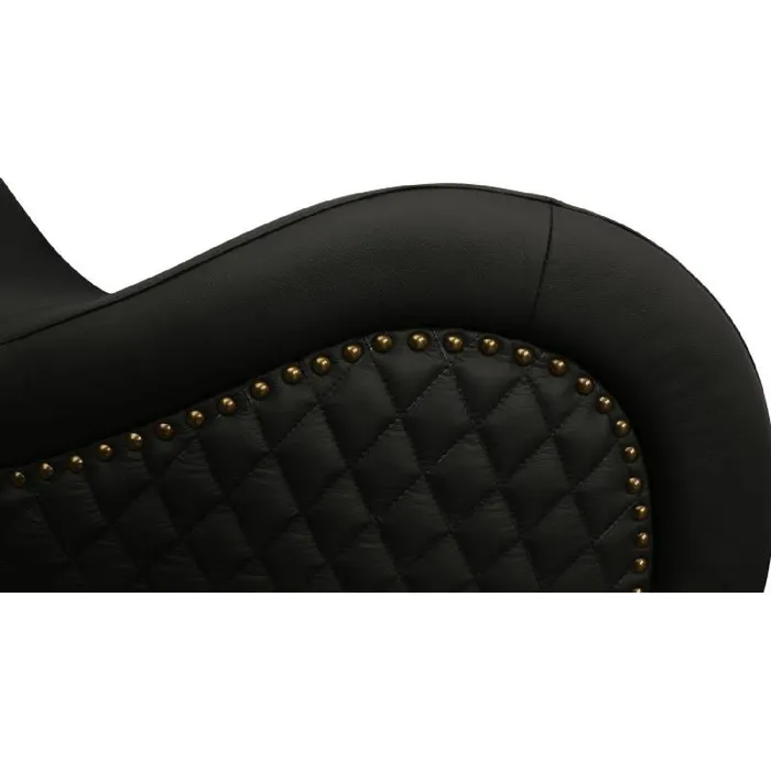 Daytona Kama Sutra Mebon Chaise Love Lounge Studded and Quilted Black Vibrators