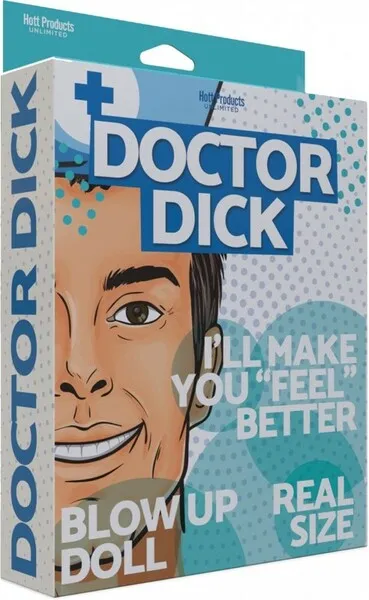 Hott Products Unlimited Dr Dick Inflatable Doll Male Sex Toys